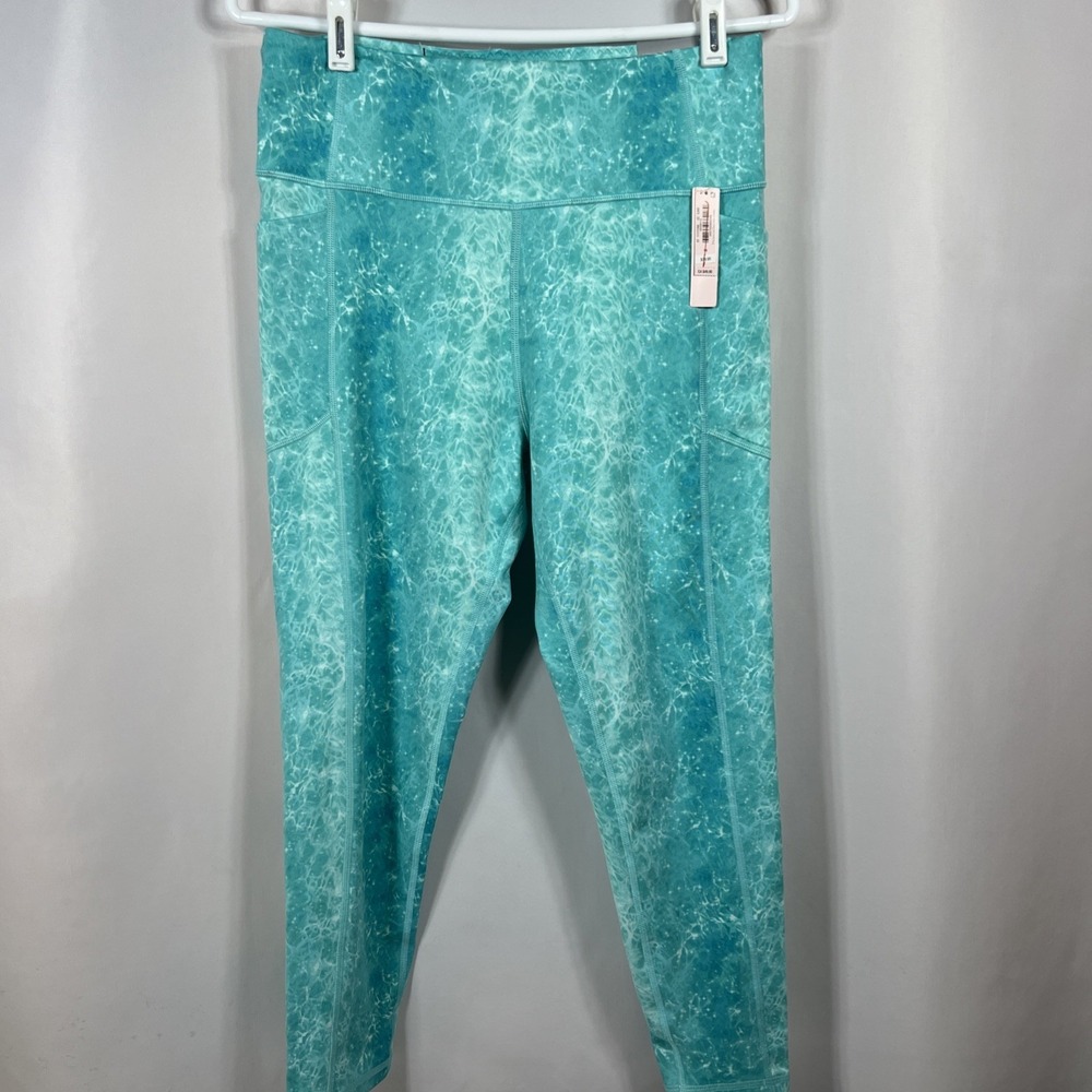 NWT Victoria's Secret On Point Flow Athleisure Fitness Leggings Teal Size 14 - Picture 5 of 16